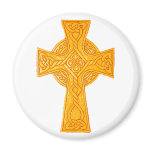 Celtic Cross 3 Gold Magnets