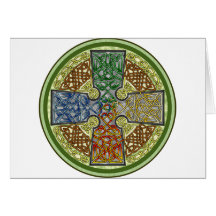Celtic Cross 4-Colour Greeting Cards
