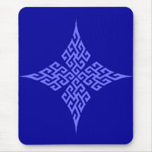 Celtic Cross 5 Blue Mouse Pads
