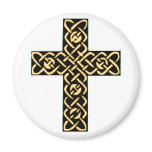 Celtic Cross 7 Gold Magnets
