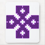 Celtic Cross 8 Purple Mouse Pad