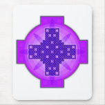 Celtic Cross 9 Purple Mouse Mats
