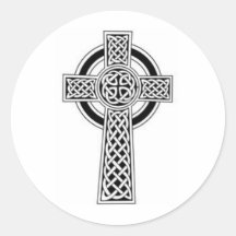 Celtic Cross Design Sticker
