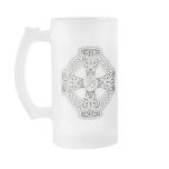 Celtic Cross Frosted Mug