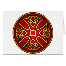 Celtic cross greeting card