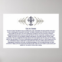 Celtic Cross Info Poster