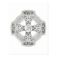 Celtic Cross Knotwork Fantasy Postcard