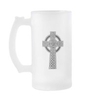 Celtic Cross - Silver Coffee Mugs