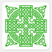Celtic cross Square Sticker
