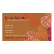 Celtic Curl Swirl Business Card