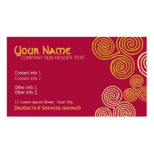 Celtic Curl Swirl Business Card