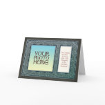 Celtic Design Border  Photo Frame Greeting Card