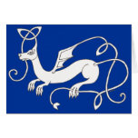 Celtic Dragon card (blue)
