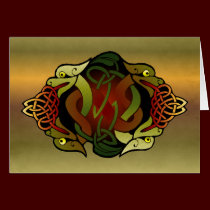 Celtic Dragon Ornament cards