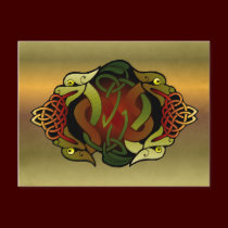 Celtic Dragon Ornament postcards