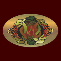 Celtic Dragon Ornament stickers