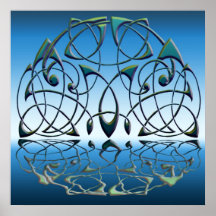 Celtic Half Moon Poster