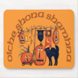 Celtic Halloween Scene (Gaelic) Mouse Mats