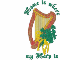 Celtic Harp Home Shirt Embroidered Shirt