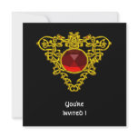 CELTIC HEART  black Custom Invites