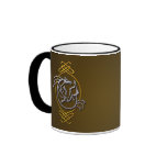 Celtic Horse - silver and gold Mug