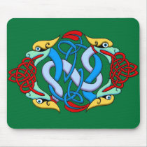 Celtic Ilumination - Dragon Knot Mouse Pads