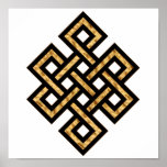 Celtic Knot 10 Gold Print