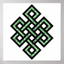 Celtic Knot 10 Green Print