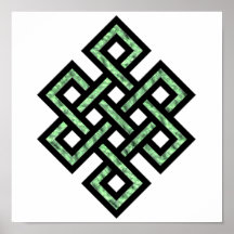 Celtic Knot 10 Green Print