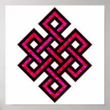 Celtic Knot 10 Red Posters