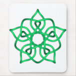 Celtic Knot 11 Green Mouse Mat