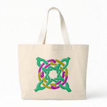 Celtic Knot 13 Green Purple Bags