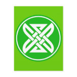 Celtic Knot 1 Green Postcards