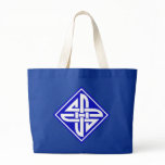 Celtic Knot 2 Blue Canvas Bags