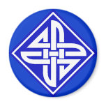 Celtic Knot 2 Blue Refrigerator Magnets