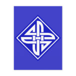 Celtic Knot 2 Blue Post Card