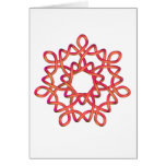 Celtic Knot 4 Red Card