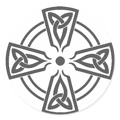 Celtic Knot 5 Black Stickers by fstasu60