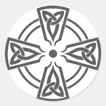 Celtic Knot 5 Black Stickers