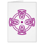 Celtic Knot 5 purple Greeting Card