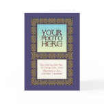 Celtic Knot Border Photo Frame Greeting Card