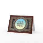 Celtic Knot Circle Photo Frame Greeting Card