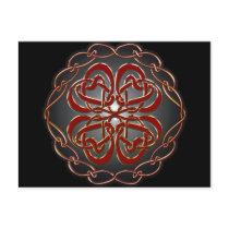 Celtic knot Hearts Postcard