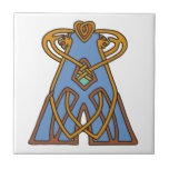 Celtic Knot letter initial monogram A tiles