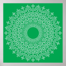 Celtic Knot Mandala 1 Poster