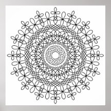 Celtic Knot Mandala 2 Posters