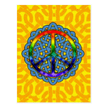 Celtic Knot Peace Postcard