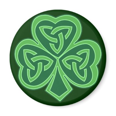 Celtic Knot Shamrock Magnets by mazireland