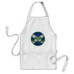 Celtic Knot Thistle And Flag Apron