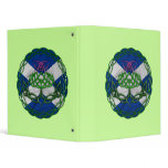 Celtic Knot Thistle And Flag 3 Ring Binders